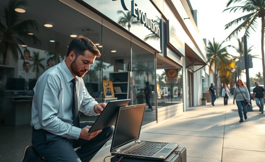 onsite computer repair by PC Evolution in Miami, FL