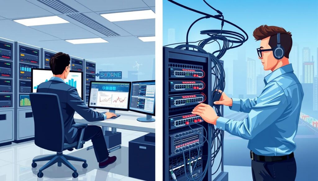 Core Differences between Systems Administration and Network Administration