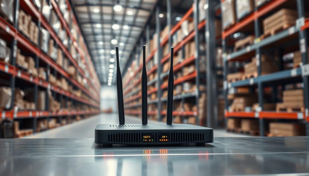 Long range access point for warehouse