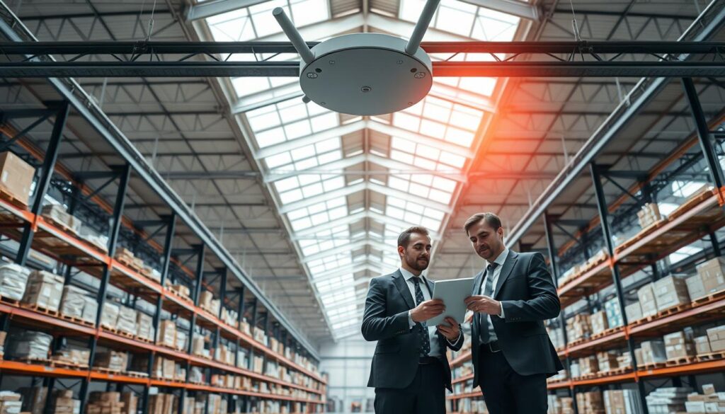 Long range access point for warehouse