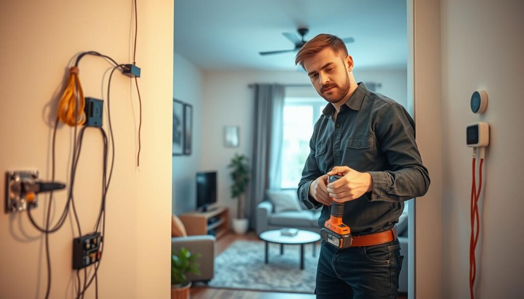 Low voltage wiring installation for home systems