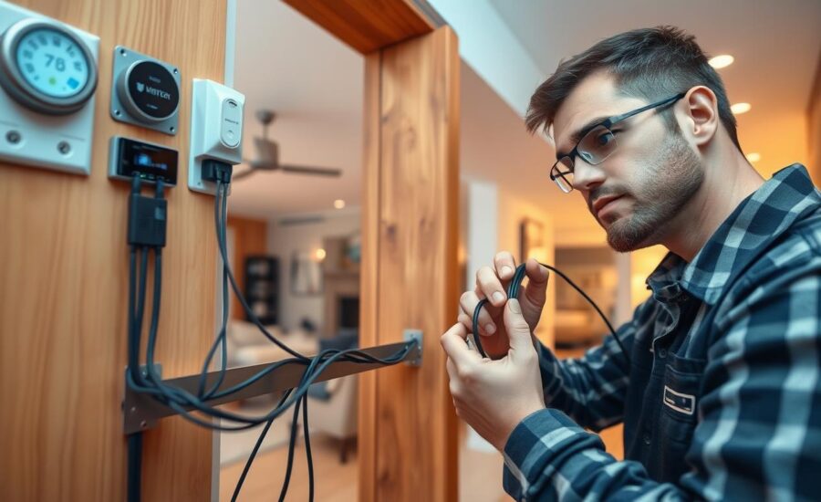 Low voltage wiring installation for home systems
