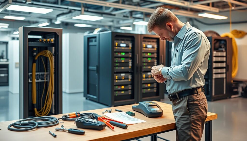 Step-by-step structured cabling installation process