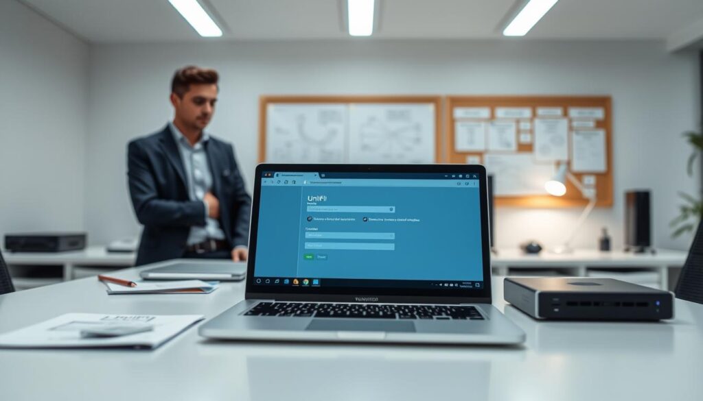UniFi admin account setup process