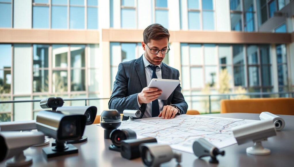 comprehensive site assessment for security camera systems