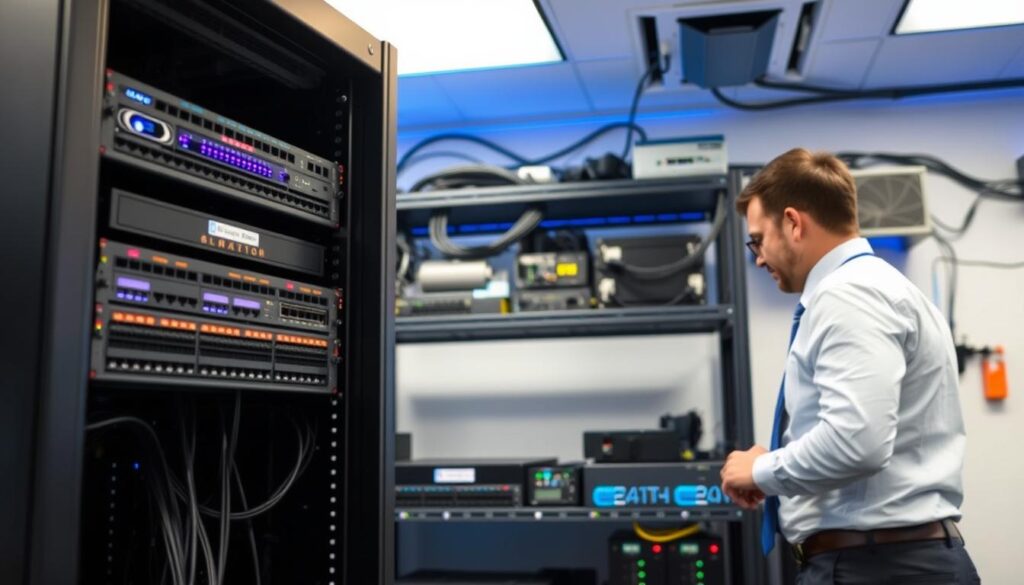 network rack installation example
