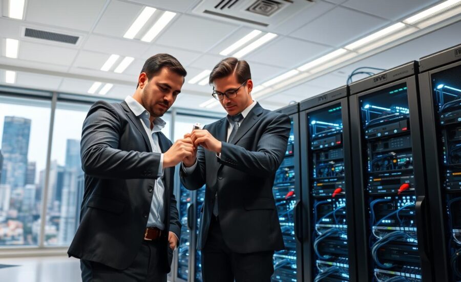 network rack installation example